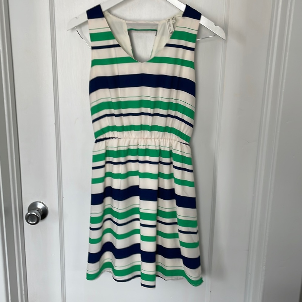 Pink Owl Striped Dress